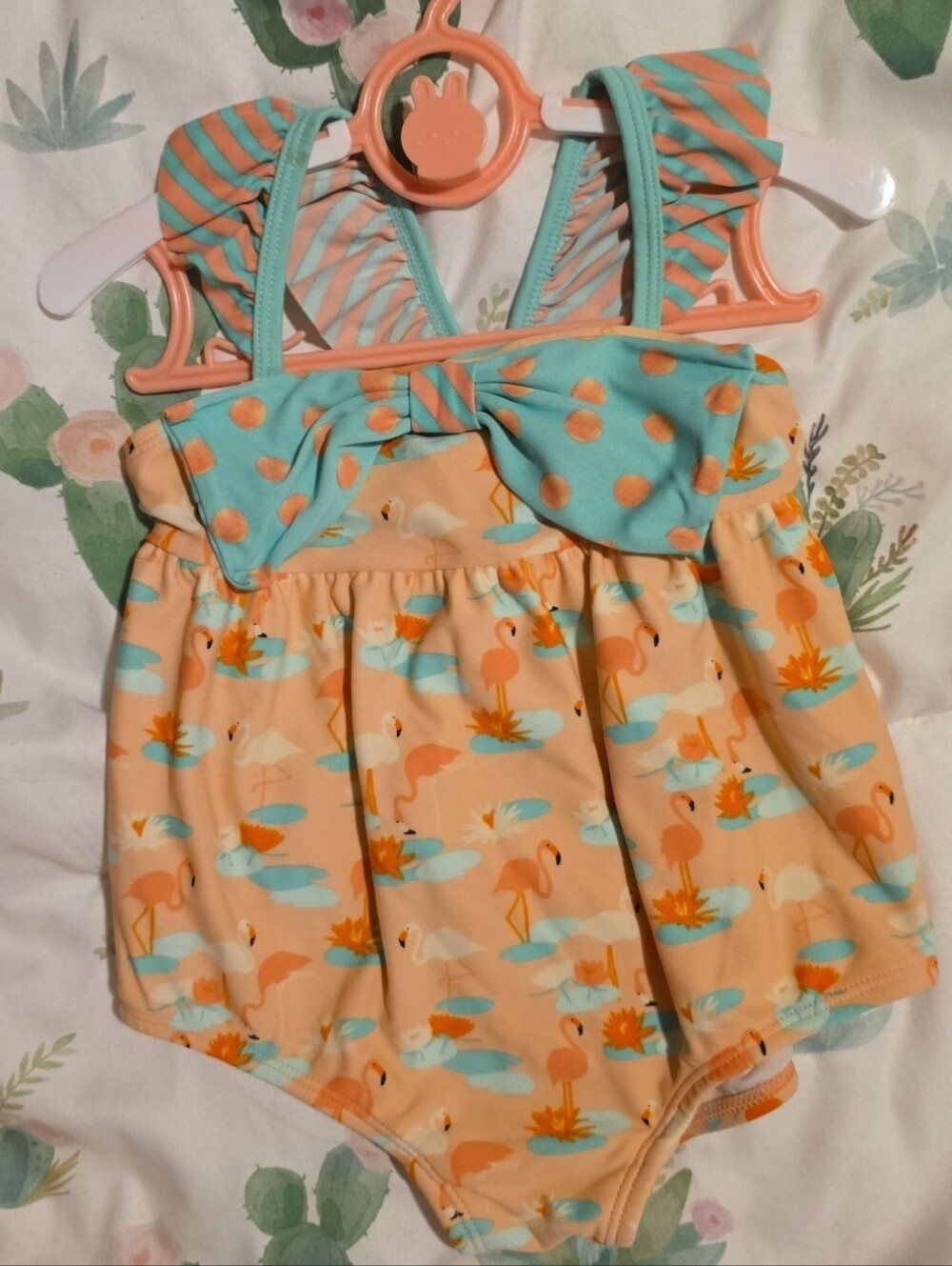 6-12M Matilda Jane "Swimming Along" Flamingo Swimsuit